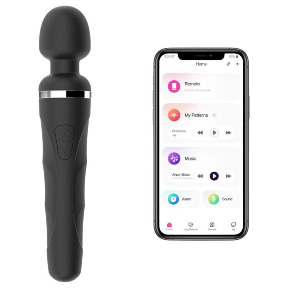 Lovense - wand vibrator - app-gestuurd - zwart