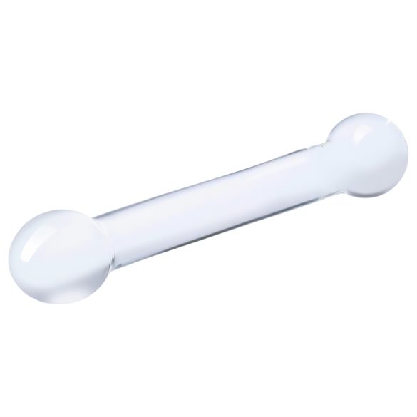 GLAS - dubbelzijdige G-spot glazen dildo (transparant)