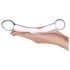 GLAS - dubbelzijdige G-spot glazen dildo (transparant)