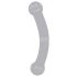 / GLAS - glazen dubbele dildo (zwart)