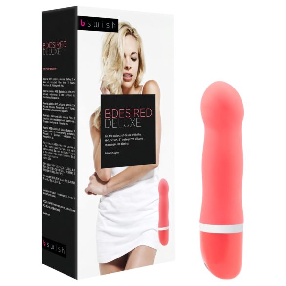 B SWISH Bdesired Deluxe - golvende vibrator (koraal)