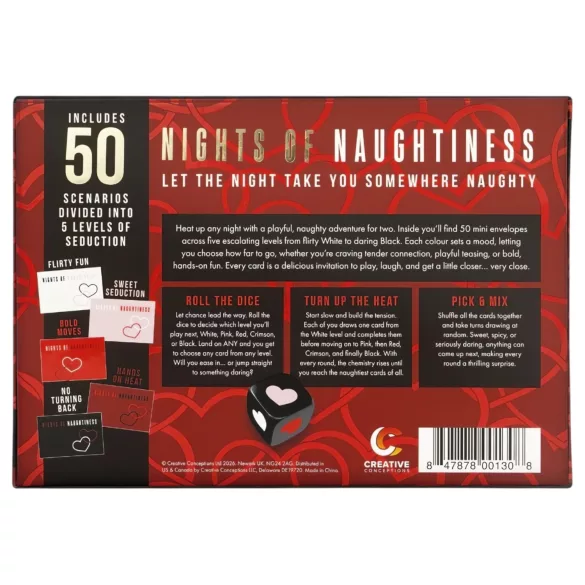 FIFTY NIGHTS OF NAUGHTINESS - erotisch spel - voor koppels - Engelstalig