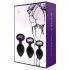 Rianne - 3-delige siliconen anaal plug set (zwart)