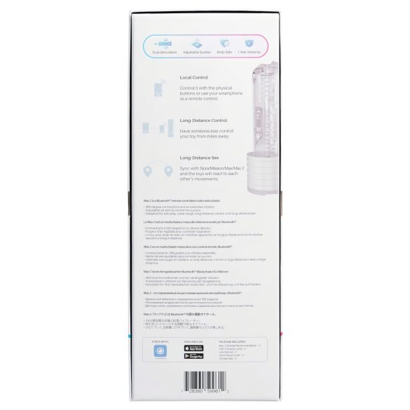 LOVENSE Max 2 - slimme masturbator (wit)