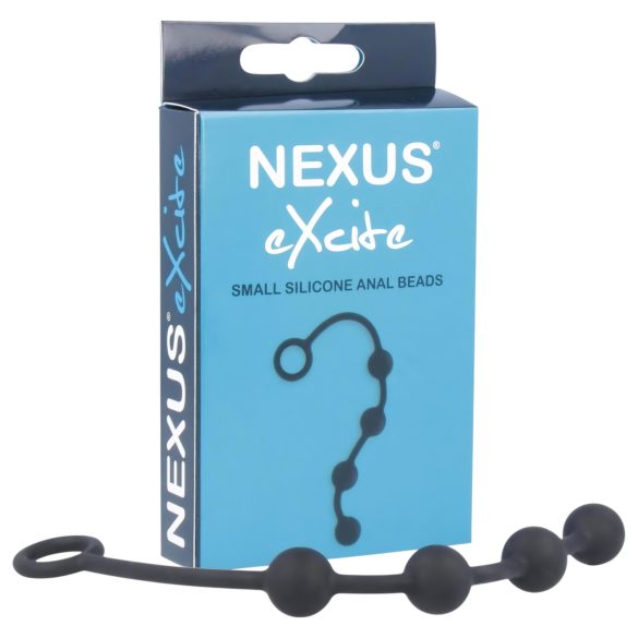 Nexus Excite - 4-parel anale dildo - zwart (klein)