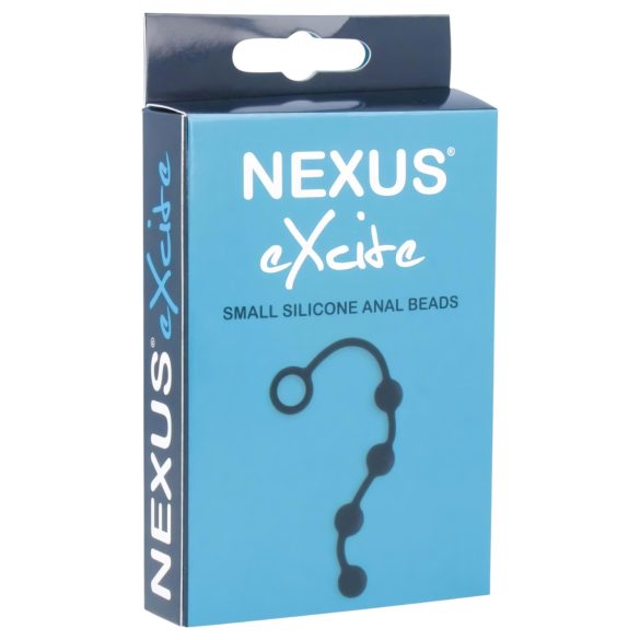 Nexus Excite - anaal dildo met 4 kralen - zwart - klein
