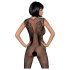 Obsessive N112 - Engelvleugel net catsuit - zwart (S-L)