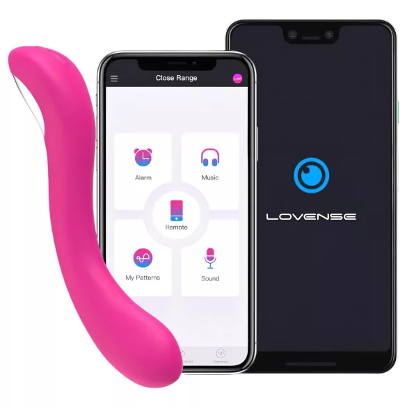 Lovense - G-spot vibrator - bluetooth app - siliconen roze