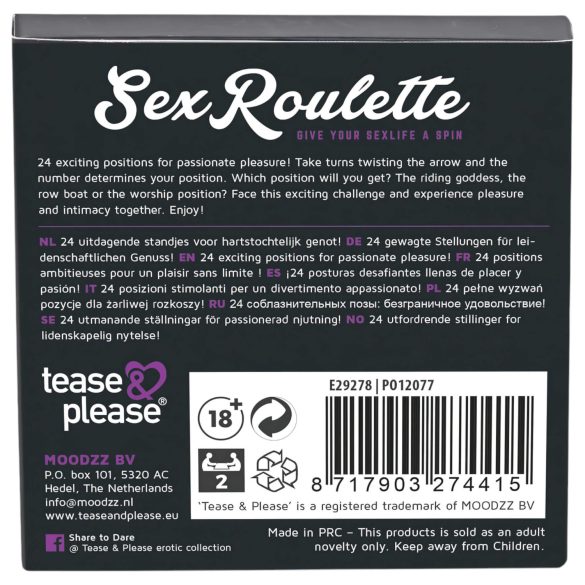 Sex Roulette Kama Sutra - spannend spel in 10 talen