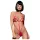 Obsessive Luiza - rood body met tulpjes en bandjes (S/M)