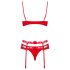 Obsessive Heartina - lingerie set (rood)