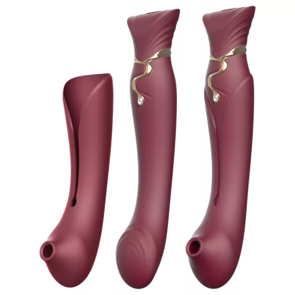 ZALO Queen - G-spot en clitoris luchtdruk vibrator - rood
