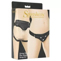   Sportsheets Plus Size - draagbaar harnas voor onderlichaam (zwart)