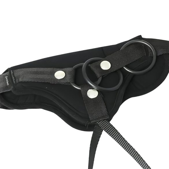Sportsheets Plus Size - draagbaar harnas voor onderlichaam (zwart)