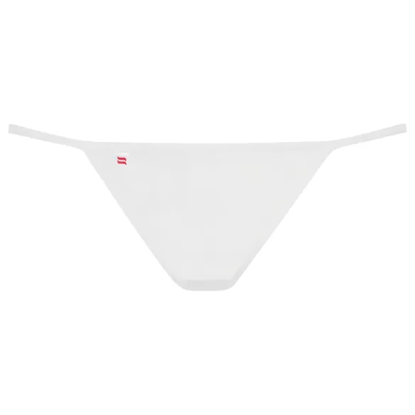Obsessive Luiza - string slip - tulpmotief - wit
