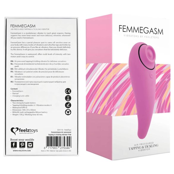 FEELZTOYS Femmegasm - clitoris vibrator en stimulator - oplaadbaar - roze