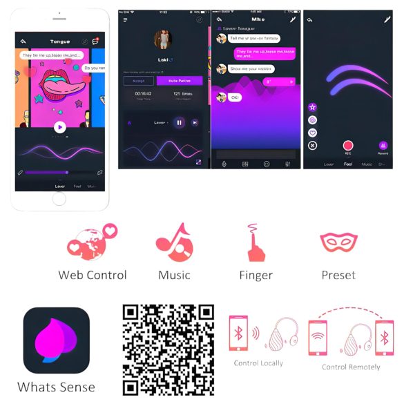 Magic Motion Sundae - vibrerend ei - oplaadbaar app-bestuurbaar - rood