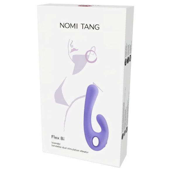 Nomi Tang - vibrator met flexibele clitorisstimulator - oplaadbaar - paars