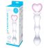GLAS - Hartvormige glazen dildo (transparant)