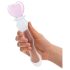 GLAS - Hartvormige glazen dildo (transparant)