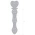 GLAS - Hartvormige glazen dildo (transparant)