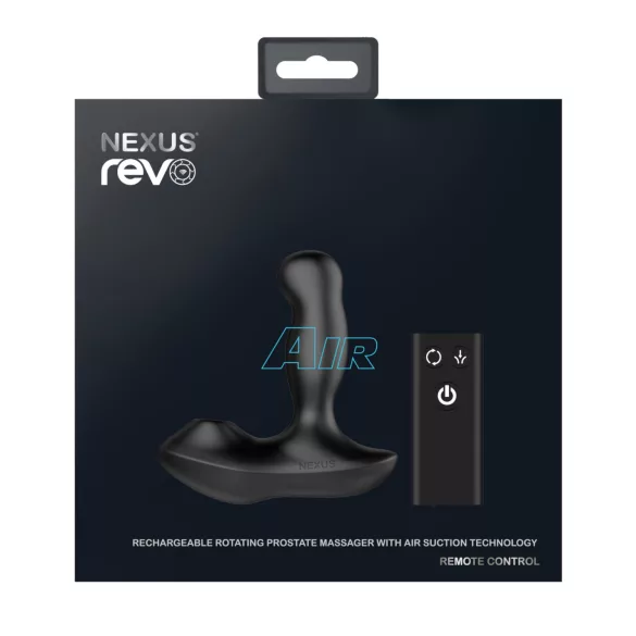 Nexus Revo Air - prostaat vibrator met rotatie - zwart