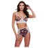 Baci - Bloemrijke kanten bh-set met hoge taille - M/L