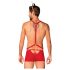 / Obsessive Mr Reindy - rendierkostuum voor mannen (3-delig) - rood - L/XL