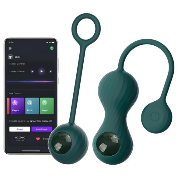 Magic Motion Crystal Duo - slimme kegeloefenset - (groen)