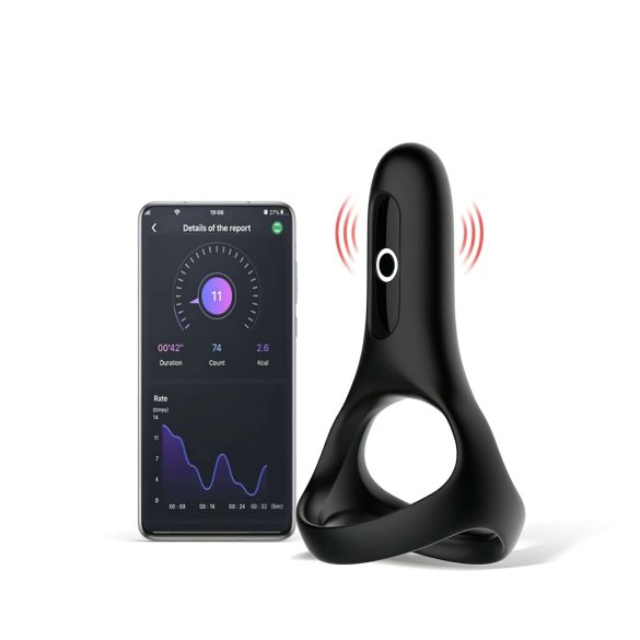 Magic Motion Rise - slimme oplaadbare vibratiering (zwart)