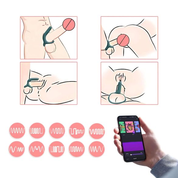 Magic Motion Rise - vibrerende penisring - oplaadbaar - groen