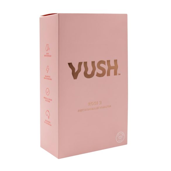Vush The Rose 2 - oplaadbare waterproof vibrator - siliconen - roze