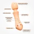 Vush Majesty 2 - oplaadbare vibrator - waterdicht massagestok - oranje