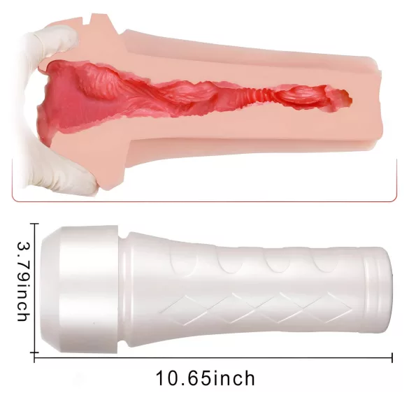 Tracy's Dog - 3D mastubator - realistische vagina in koker - wit/naturel