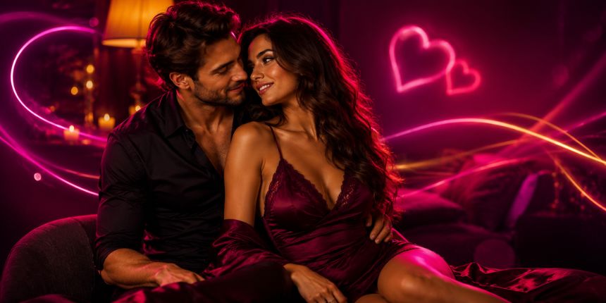 Seksposities voor langdurige koppels in een gezellige, intieme slaapkamer, lovesexshop.be Sexshop